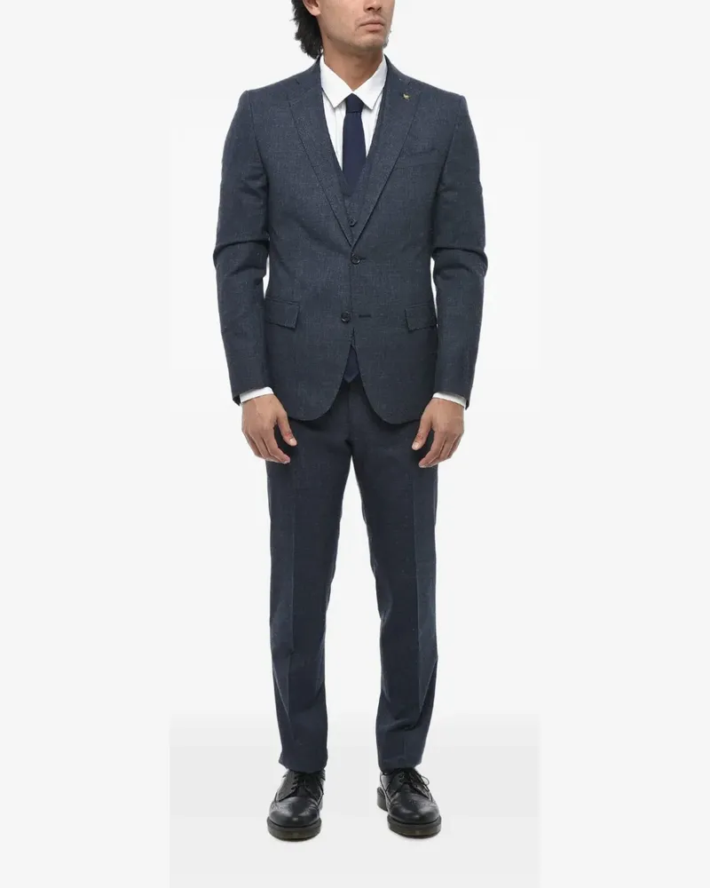 Corneliani Dreiteiliger Anzug - Blau Blau