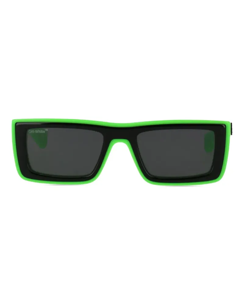 OFF-WHITE Sonnenbrille mit eckigem Gestell - Grün Grün