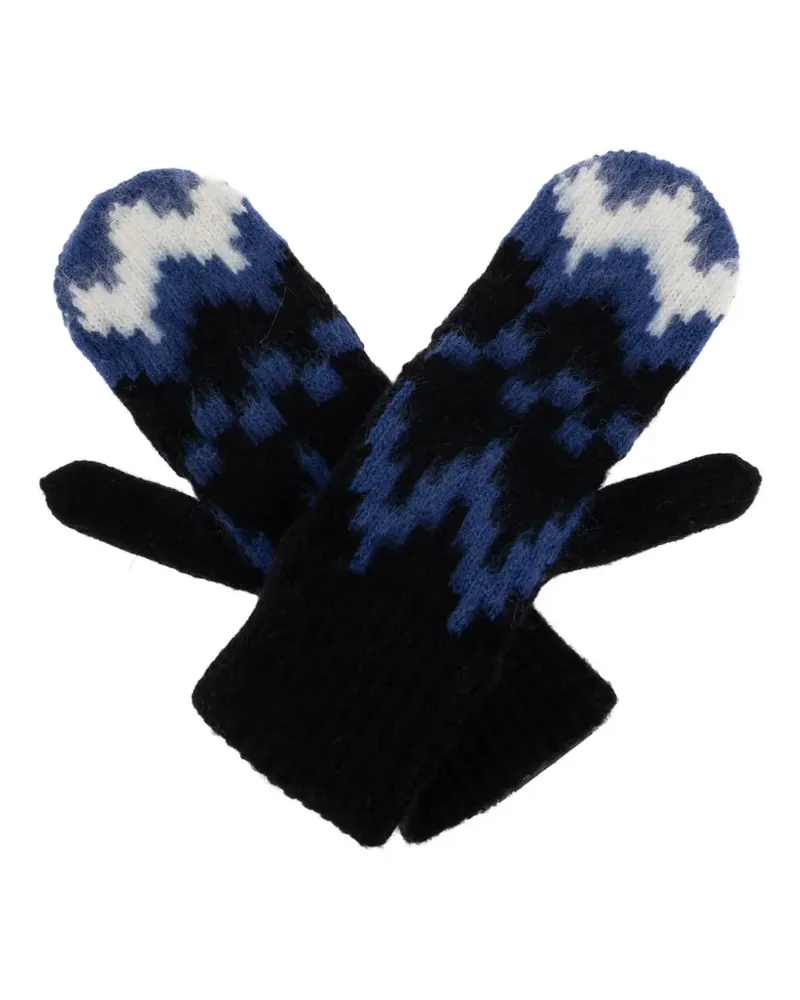 Canada Goose Fäustlinge mit Intarsien-Muster - Schwarz Schwarz