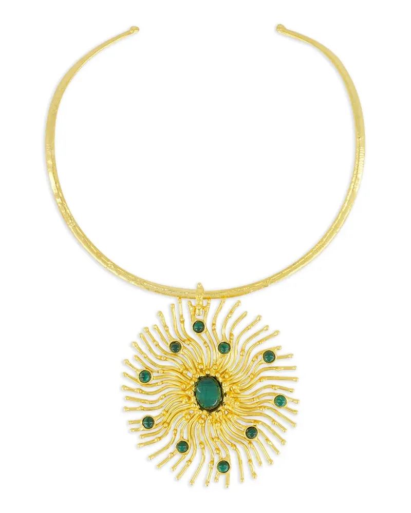 Sylvia Toledano Sunshine Halskette aus Malachit - Gold Gold