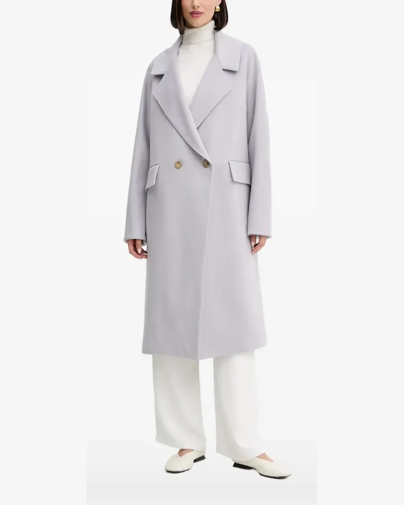 forte_forte double-breasted coat - Grau Grau