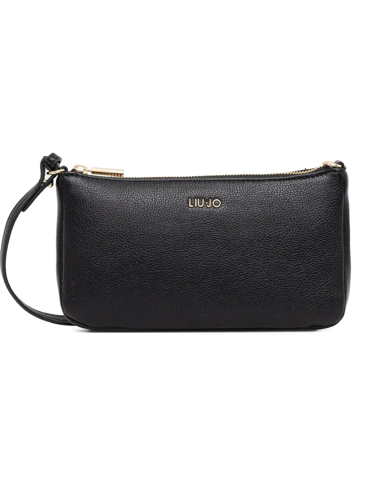 Liu Jo logo-detail zip-up crossbody bag - Schwarz Schwarz