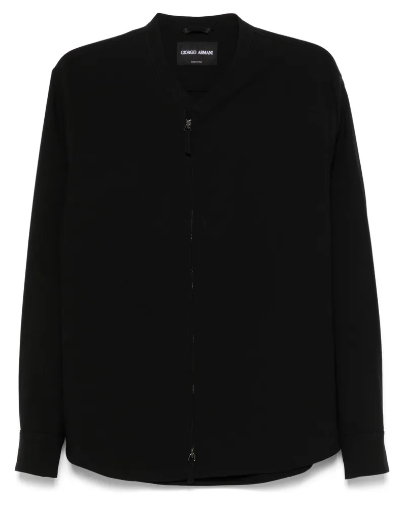 Giorgio Armani Jacke aus Schurwolle - Schwarz Schwarz