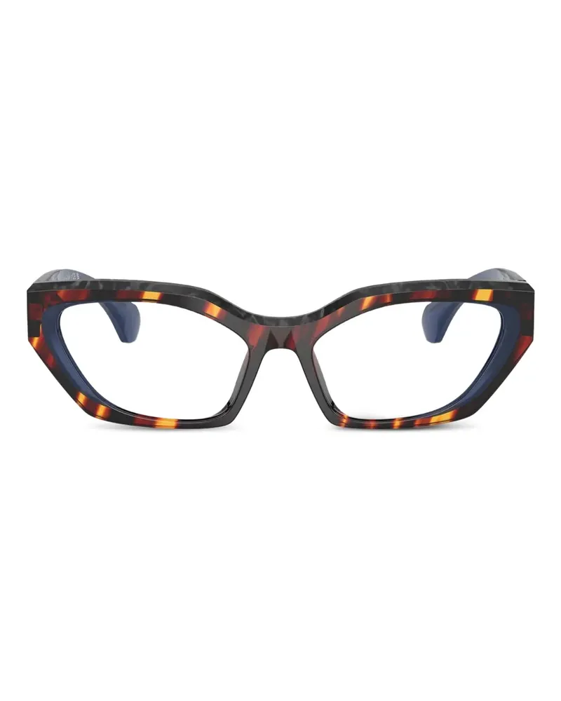 Alain Mikli Cat-Eye-Brille in Schildpattoptik - Braun Braun