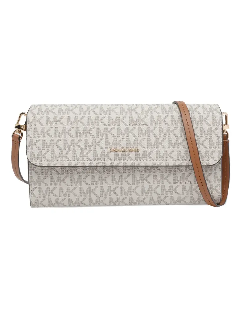Michael Kors small Jet Set logo-print crossbody bag - Weiß Weiß