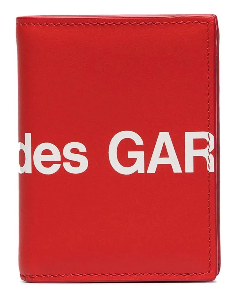 Comme des Garçons Portemonnaie Mit Logo Print Rot