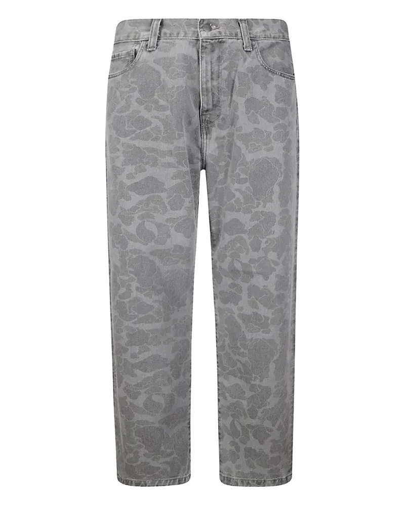 Carhartt WIP Five-Pocket-Jeans mit Print - Grau Grau