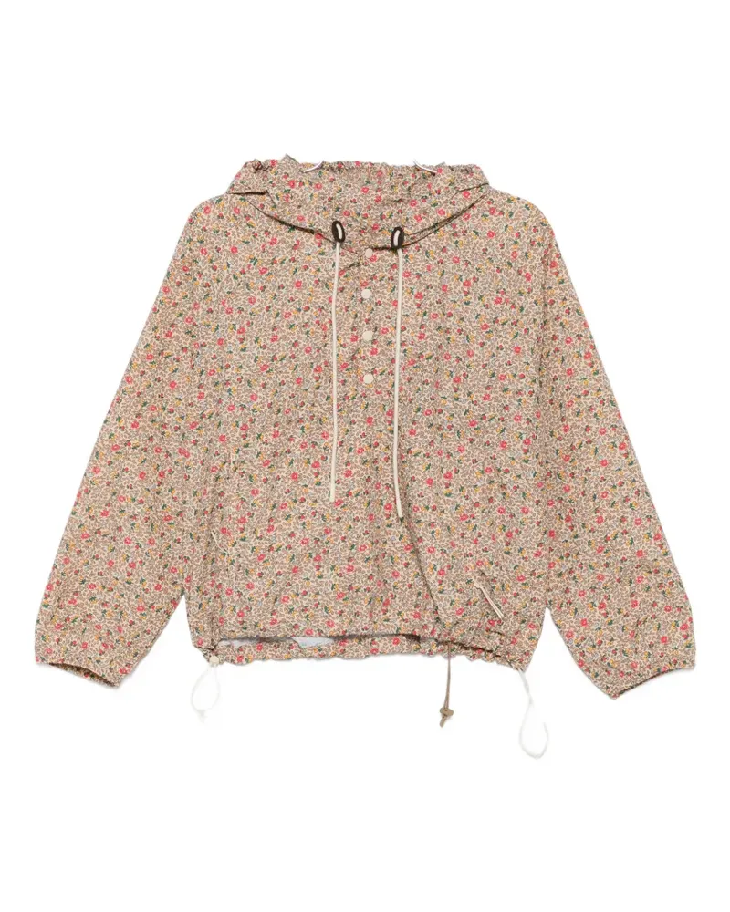 The Great Trailhead floral-print hoodie - Nude Nude