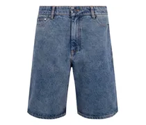 Jeans-Shorts mit Acid-Wash-Effekt - Blau