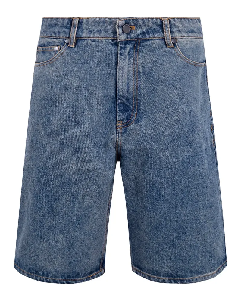 Daily Paper Jeans-Shorts mit Acid-Wash-Effekt - Blau Blau