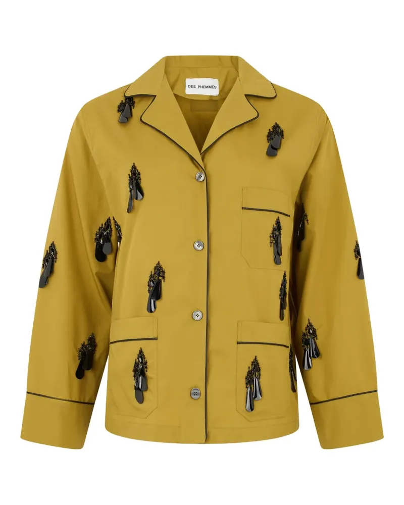 Des Phemmes embellished piped shirt - Gelb Gelb