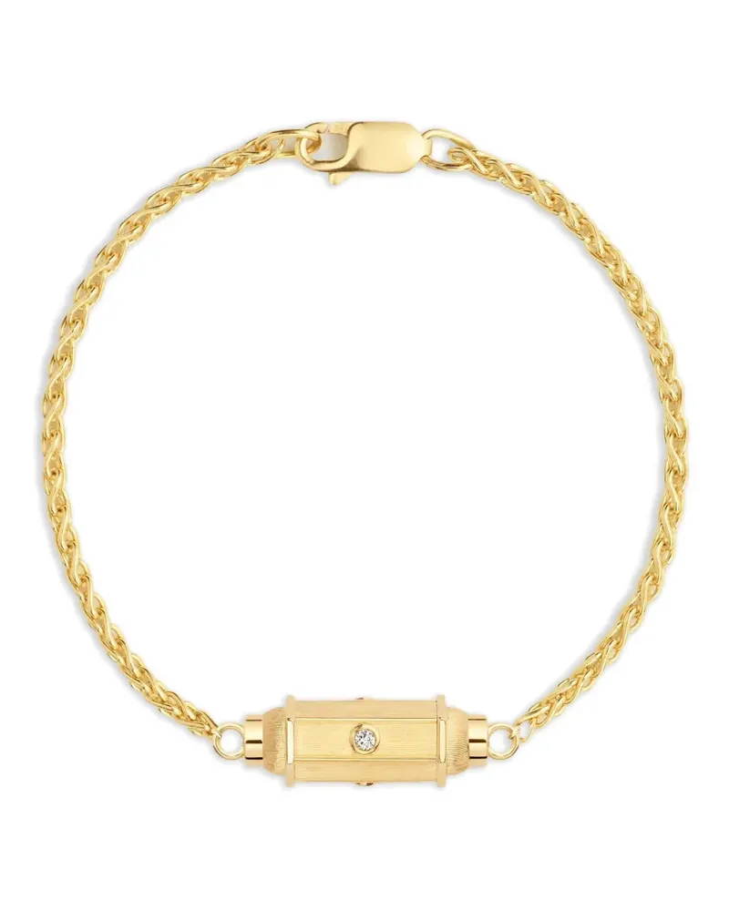 Marie Lichtenberg 18kt Micro Coco Gelbgoldarmband mit Diamanten Gold