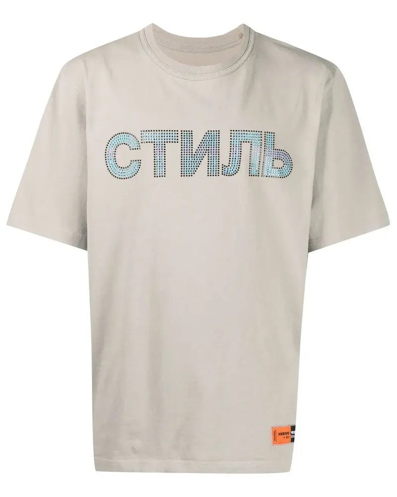Heron Preston Verziertes T-Shirt - Grün Grün