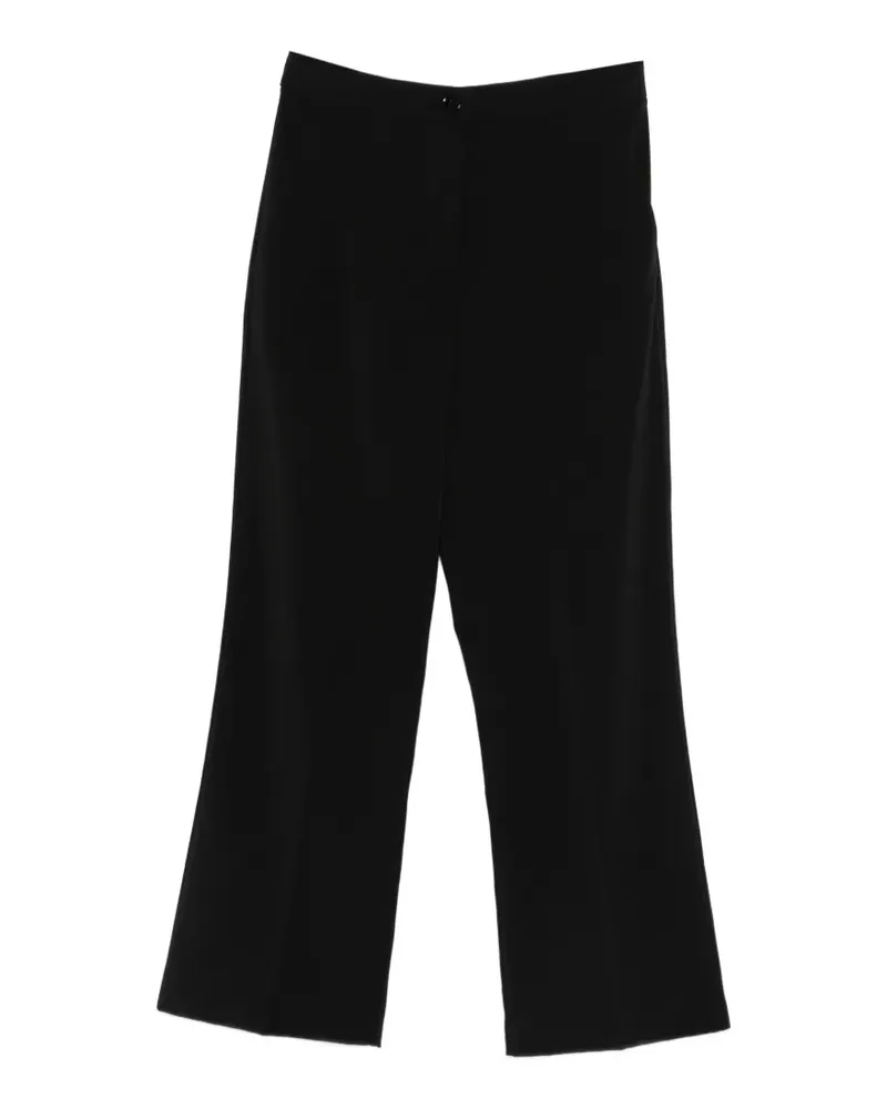 Patrizia Pepe Cropped-Krepphose - Schwarz Schwarz