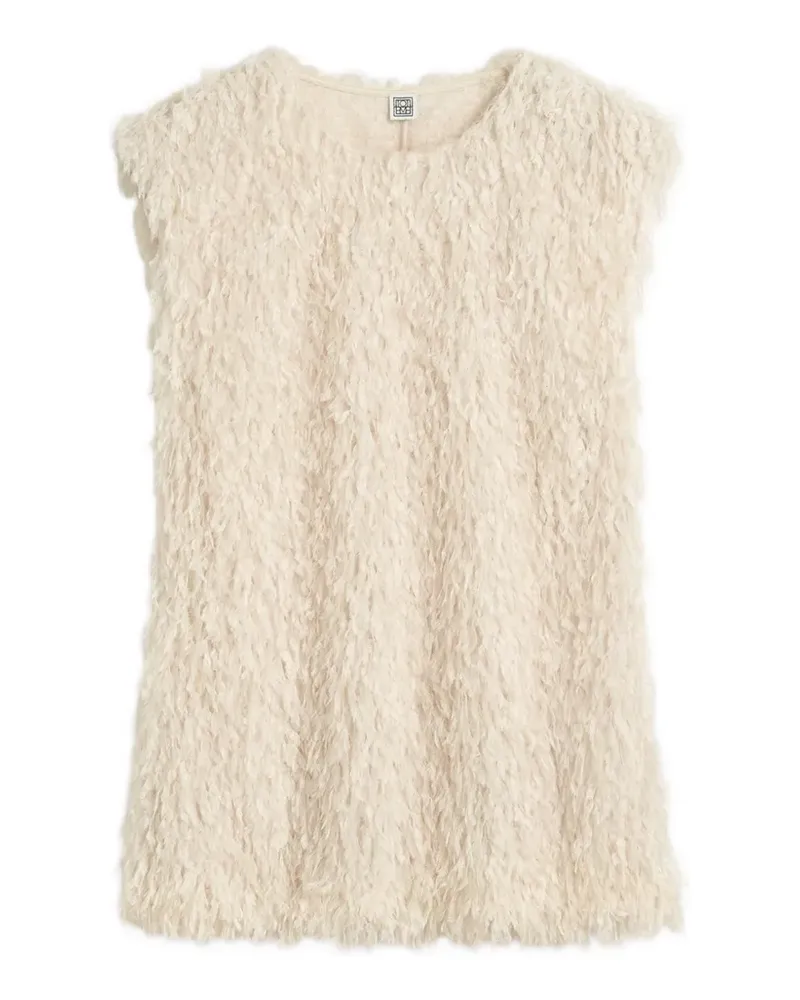 Totême Jerseyoberteil mit Federn - Nude Nude