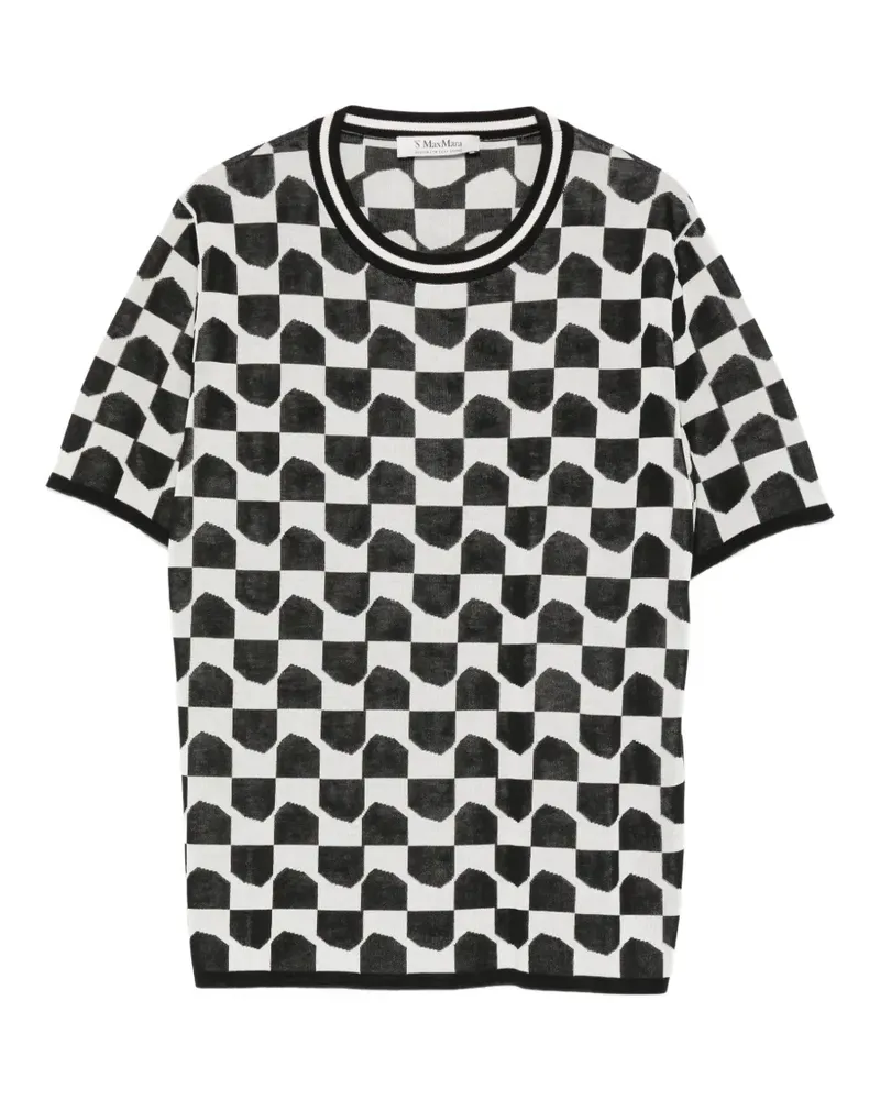 Max Mara Max Mara Eroico patterned T-shirt - Weiß Weiß
