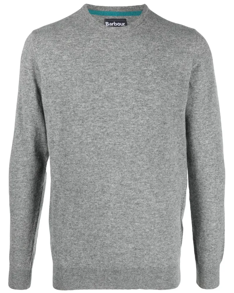 Barbour Pullover mit Logo-Stickerei - Grau Grau
