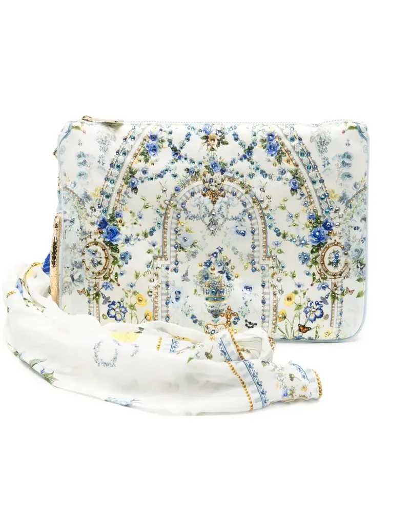 Camilla Ring Scarf Clutch - Weiß Weiß
