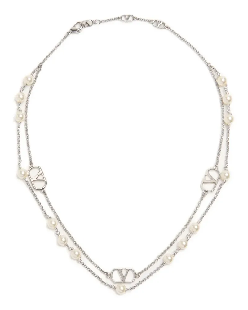 Valentino Garavani VLogo Signature Halskette - Silber Silber