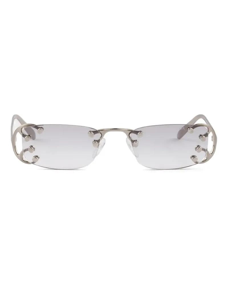 Prada Sonnenbrille mit Metallgestell - Grau Grau