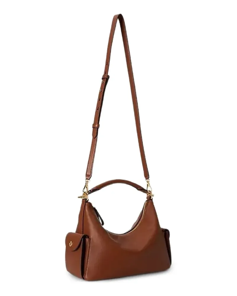 Ralph Lauren small Blaike flap-pocket zip tote bag - Braun Braun