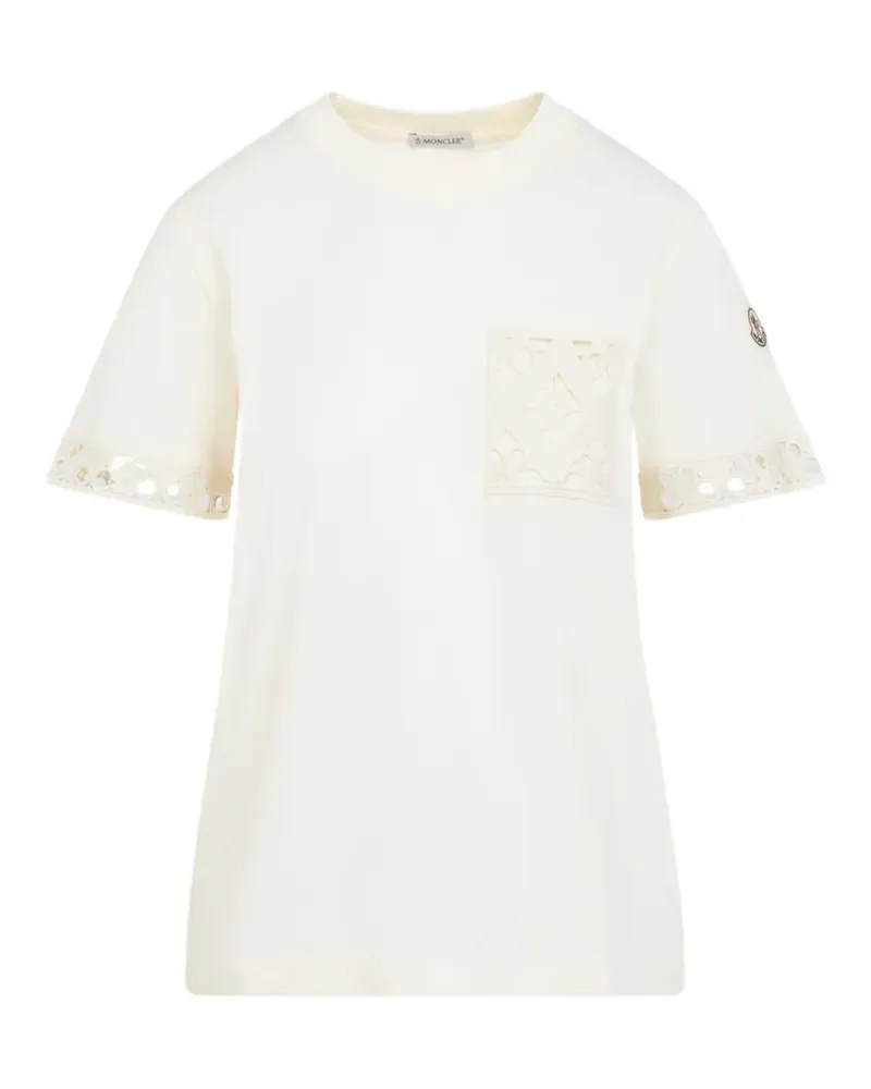 Moncler T-Shirt mit Tasche - Nude Nude