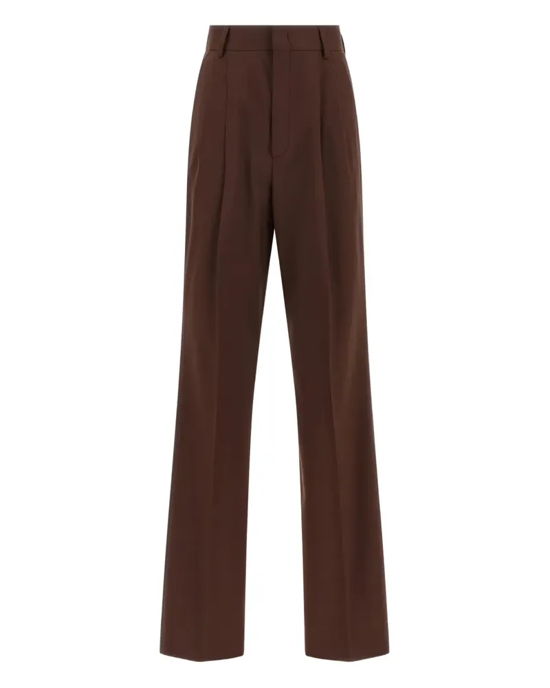 ARMARIUM pleated-front wool trousers - Braun Braun