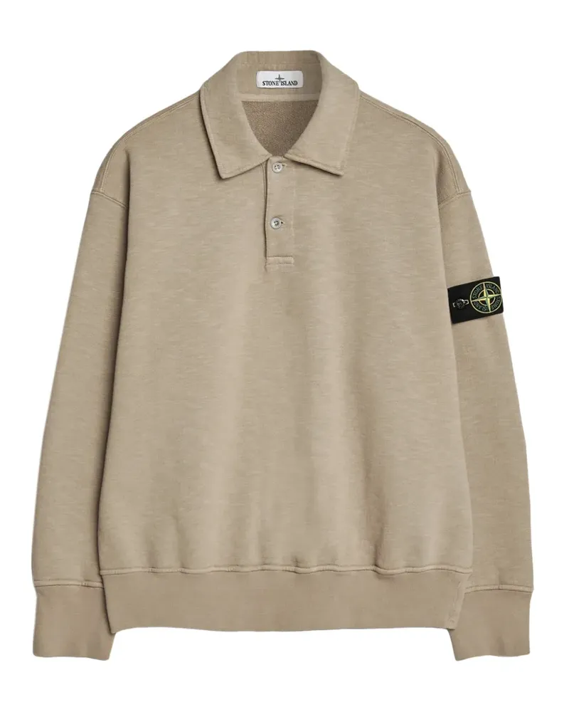 Stone Island Langärmeliges Poloshirt - Nude Nude