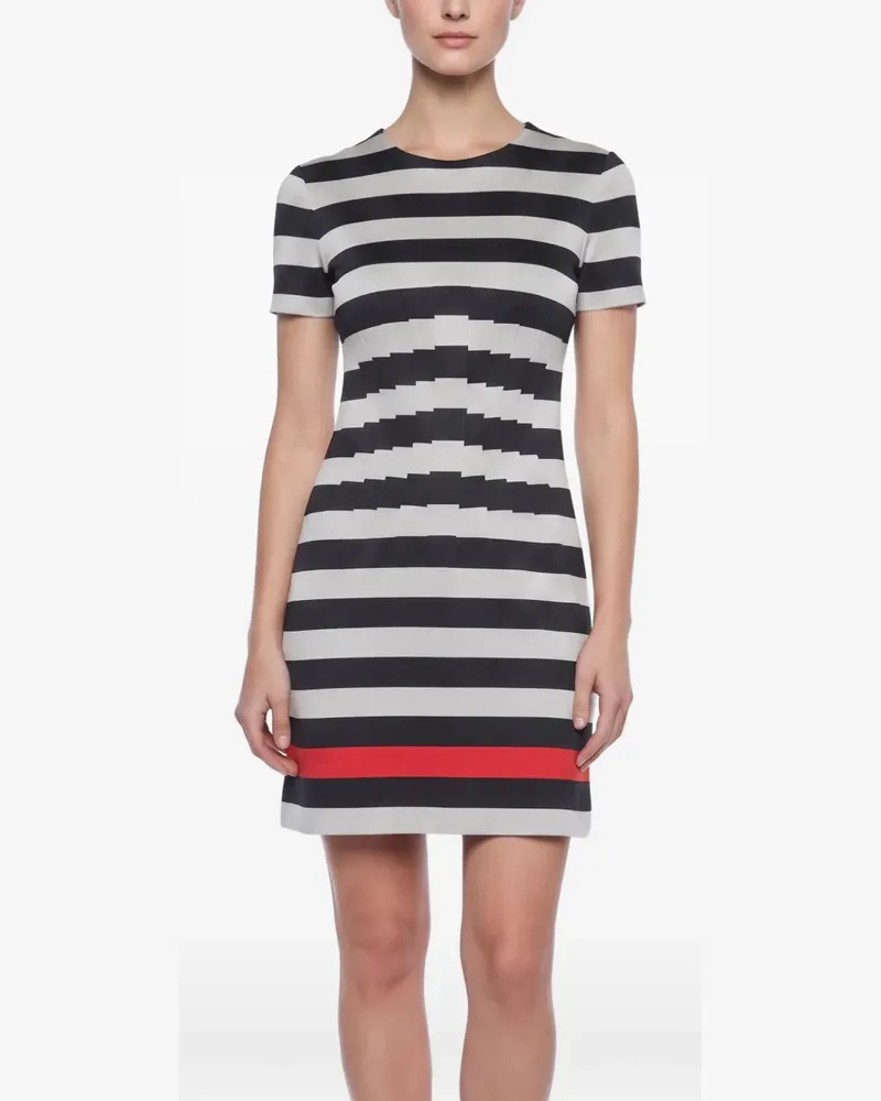 Diane von Furstenberg Yazmine striped midi dress - Schwarz Schwarz