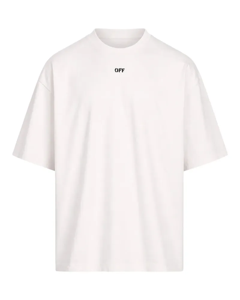 OFF-WHITE logo-print T-shirt - Rosa Rosa