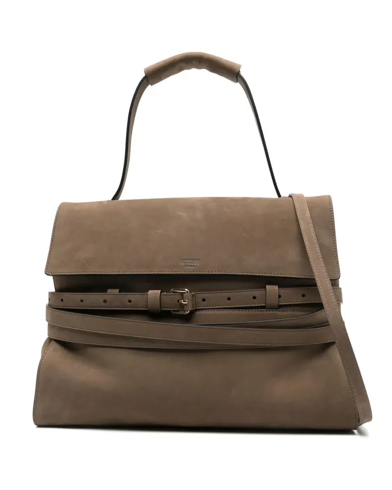 Moschino Mittelgroße Tie Me Tote Bag - Grün Grün