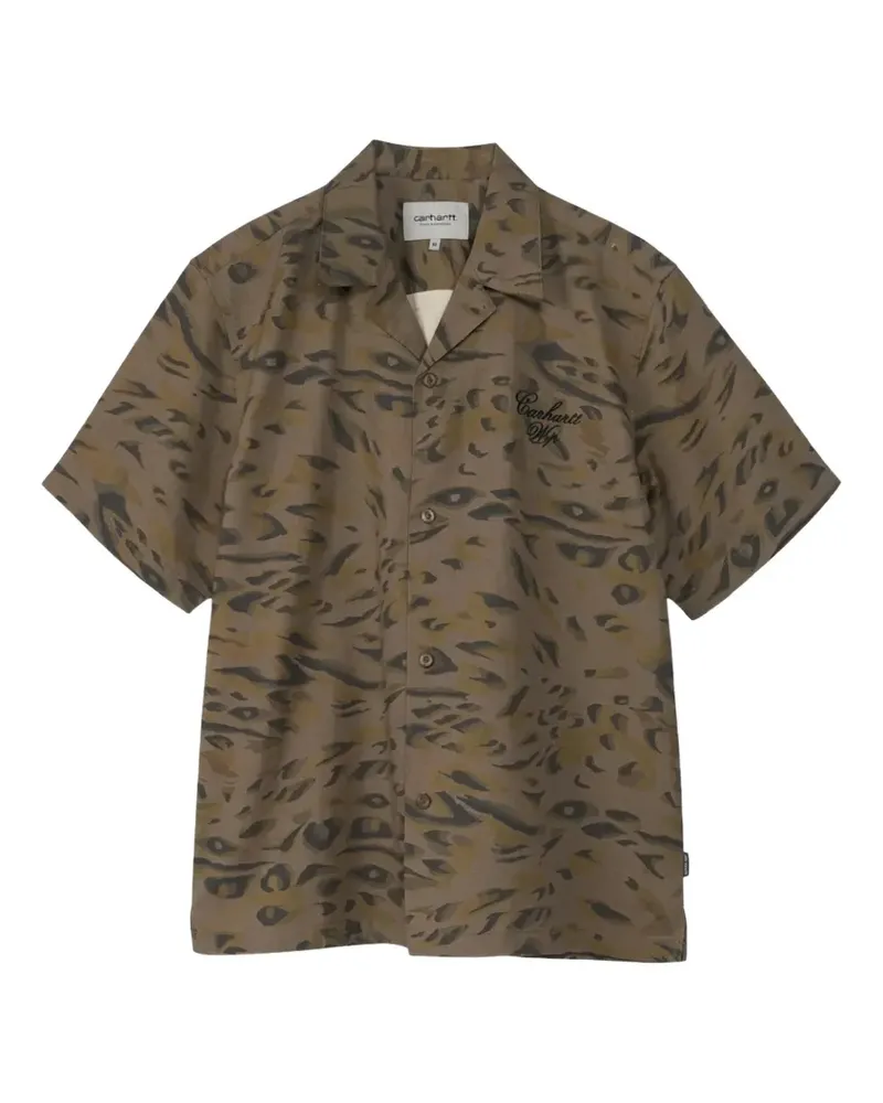 Carhartt WIP Travon leopard-print shirt - Braun Braun