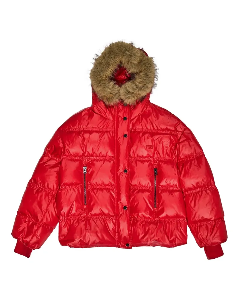 BIMBA Y LOLA Steppjacke mit Pelz - Rot Rot
