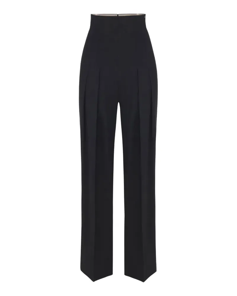 Elisabetta Franchi Hose aus Gabardine - Schwarz Schwarz