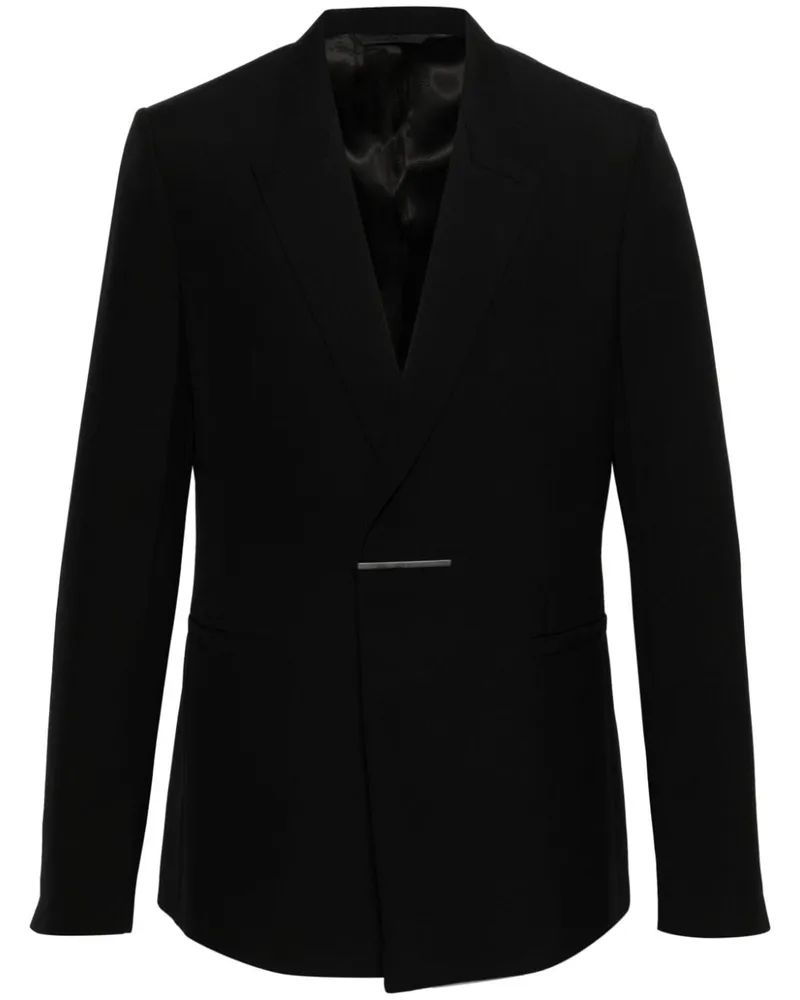 Givenchy Wollsakko mit Logo-Schild - Schwarz Schwarz
