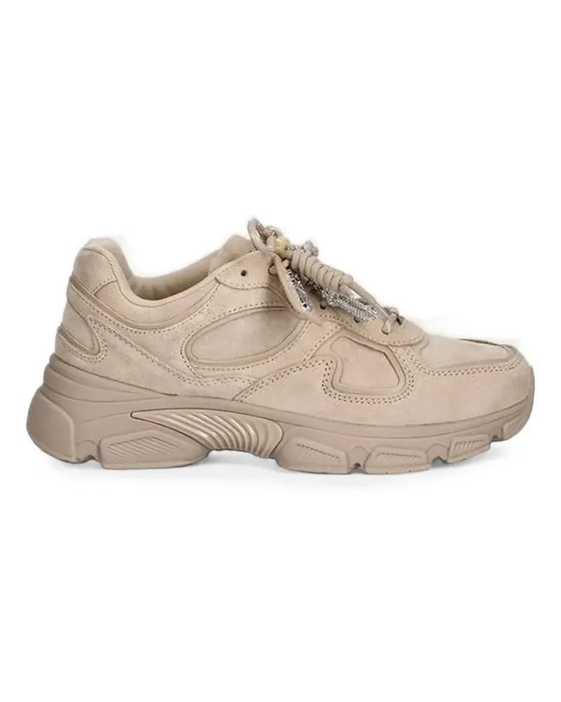 Guess Irrina charm-detail panelled sneakers - Nude Nude