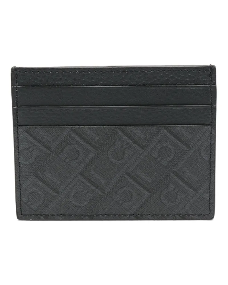 Ferragamo Kartenfächer mit Monogramm-Print - Schwarz Schwarz