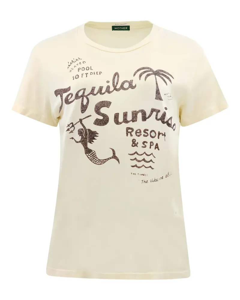Mother T-Shirt mit Meerjungfrauen-Print - Nude Nude