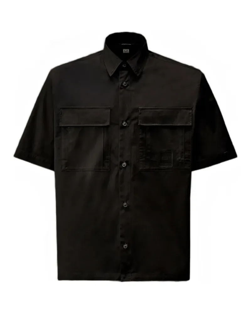 C.P. Company Kurzärmeliges Metropolis Hemd - Schwarz Schwarz