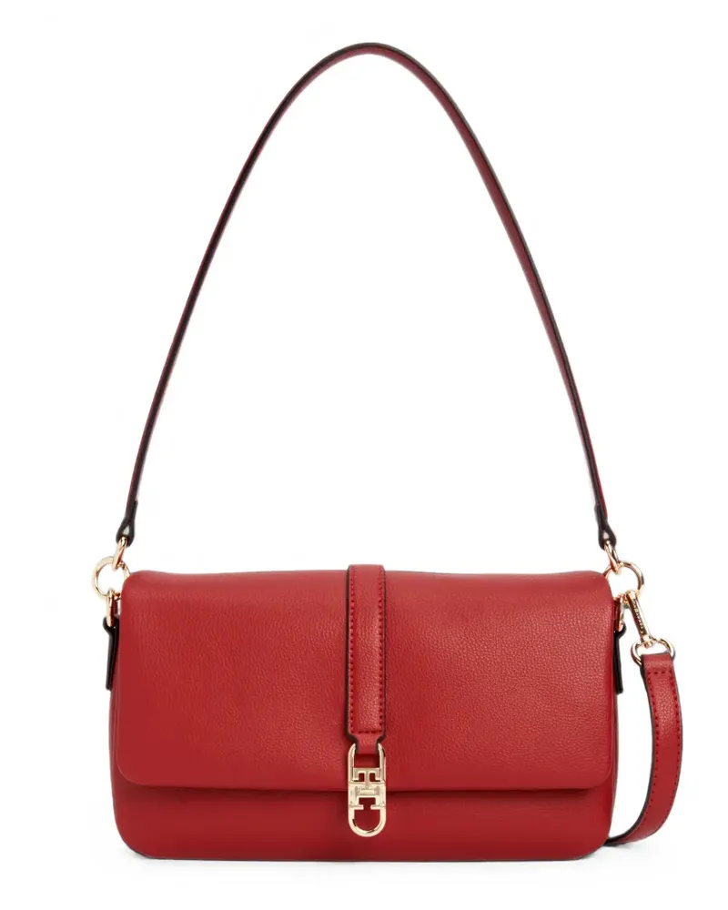 Tommy Hilfiger Schultertasche mit Logo-Schild - Rot Rot