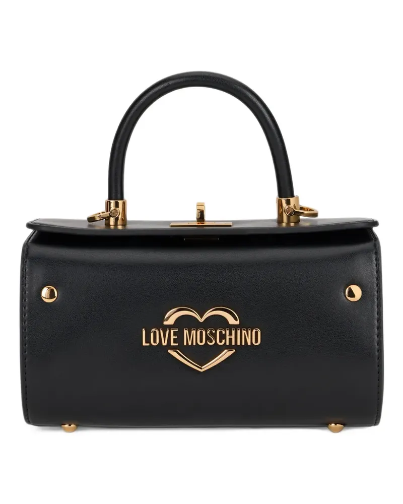 Moschino Tote Bag mit Herzdetail - Schwarz Schwarz