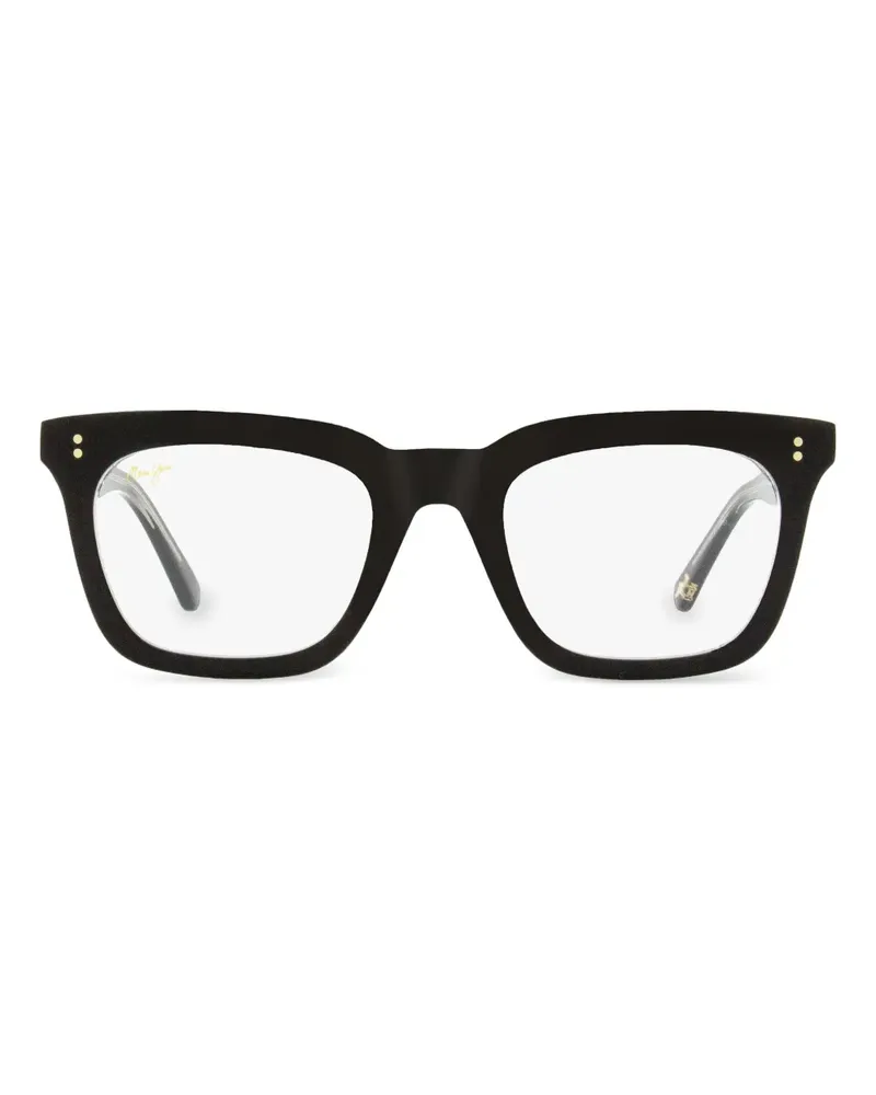 Maui Jim Brille mit eckigem Gestell - Schwarz Schwarz