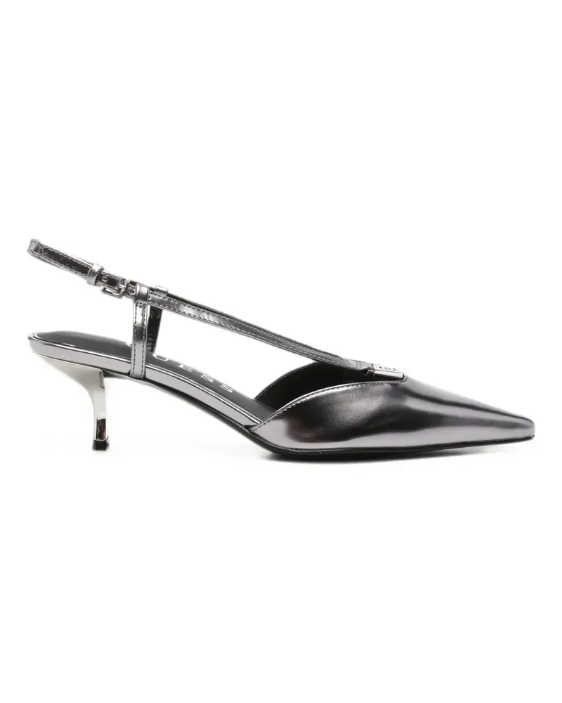 Guess pointed-toe slingback pumps - Silber Silber