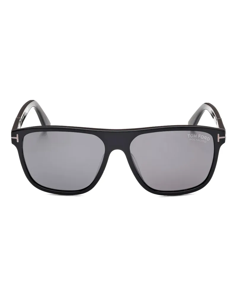 Tom Ford Frances Sonnenbrille mit eckigem Gestell - Schwarz Schwarz