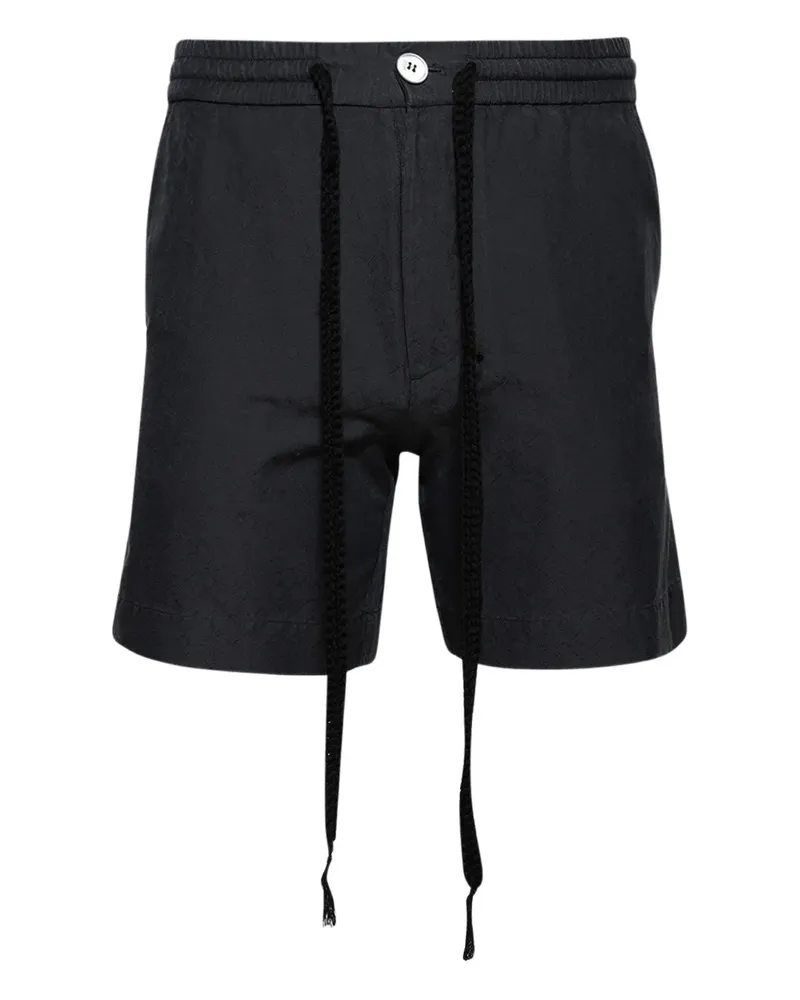 The Elder Statesman Seidenshorts mit Kordelzug - Schwarz Schwarz