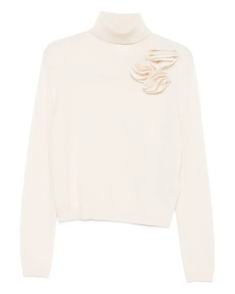 ALLUDE Verzierter Rollkragenpullover - Nude Nude