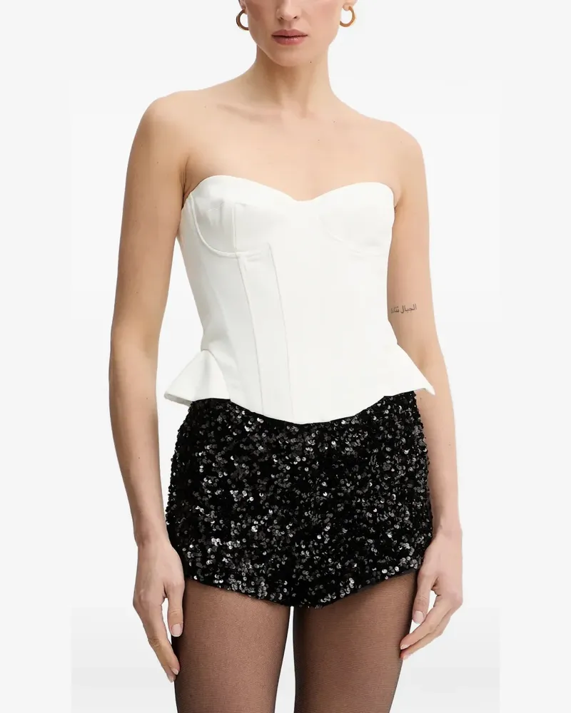 Bardot Cristo strapless bustier top - Weiß Weiß