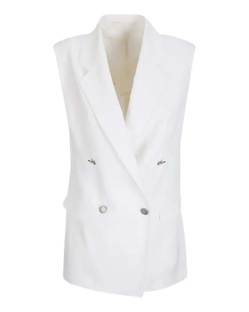 Tagliatore Bernice double-breasted waistcoat - Weiß Weiß