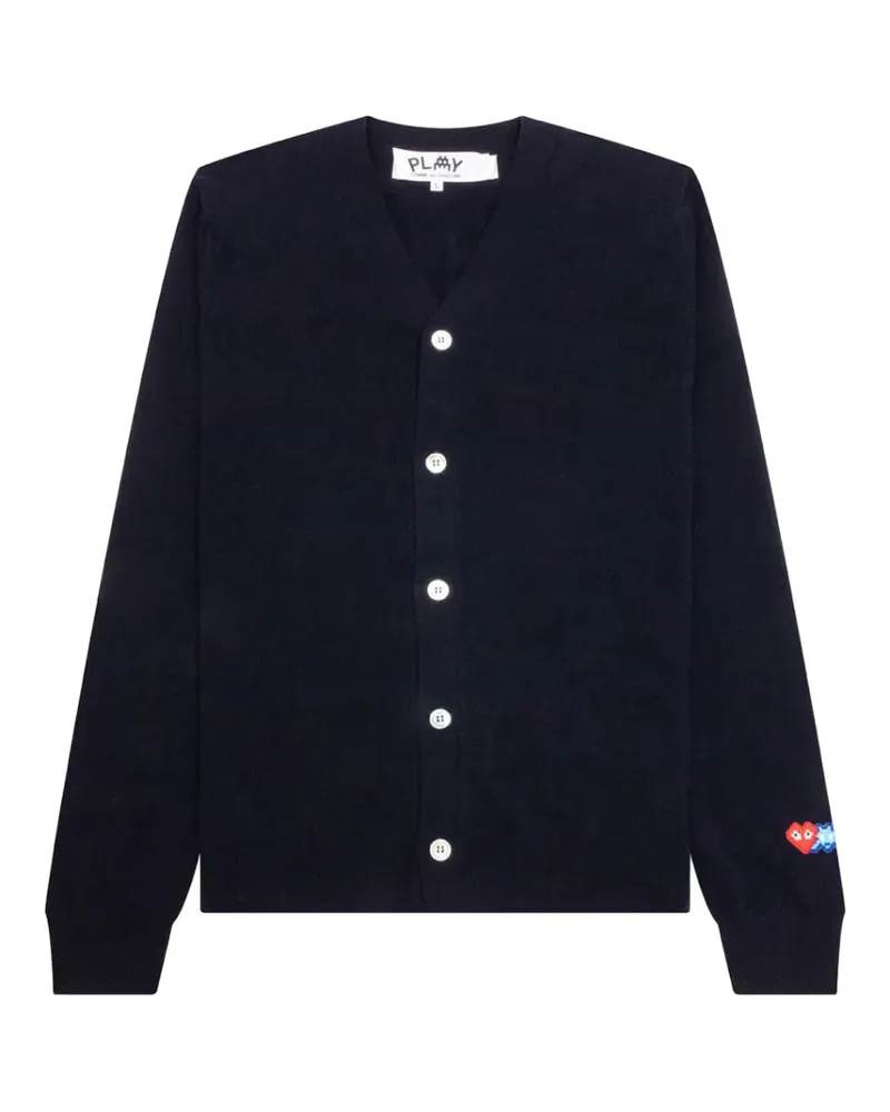 Comme des Garçons Cardigan mit Herz-Patch - Blau Blau