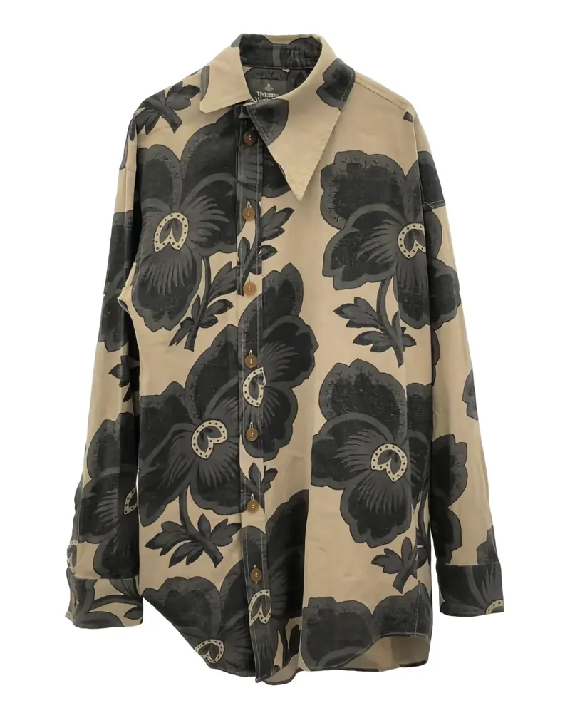 Vivienne Westwood 2010s Hemd mit Blumen-Print - Nude Nude